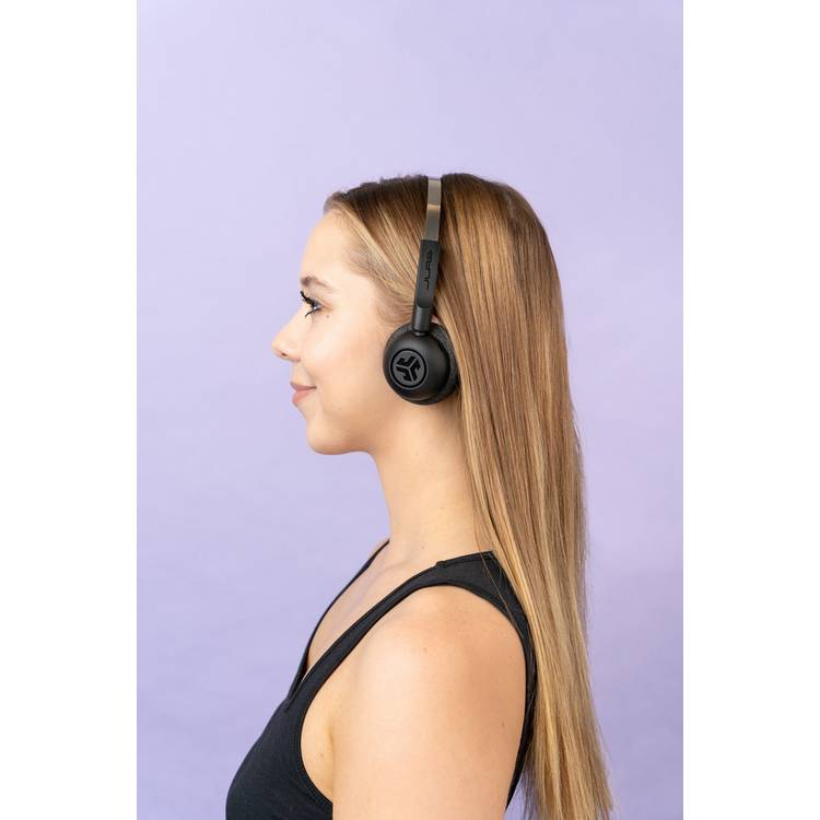 JLab GO POP on-ear wireless headset black, imported from the UK