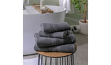 Habitat Cotton Waffle Towel Set in Charcoal, 4 Piece, UK version