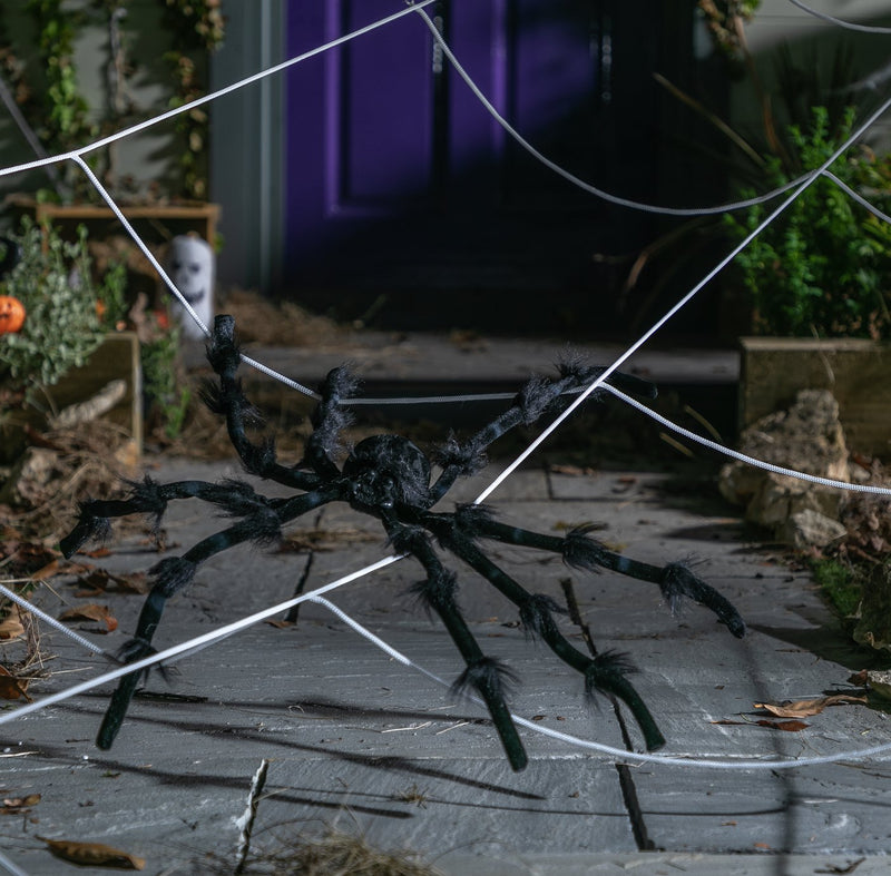 Argos Home Halloween outdoor web and spider decoration 25.4x27.3x7.6cm - British product