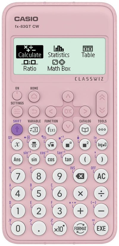 Calculatrice scientifique Casio FX-83GTCW Rose