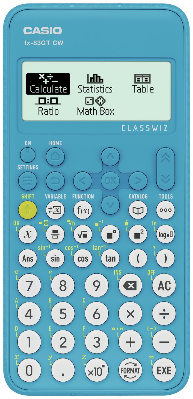 Casio FX-83GTCW blue scientific calculator - British product