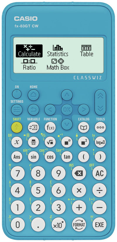 Calculatrice scientifique Casio FX-83GTCW Bleue