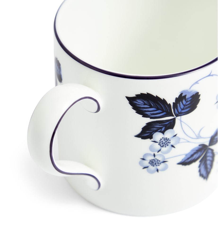Wedgwood Wild Strawberry Inky Blue mug (British brand)