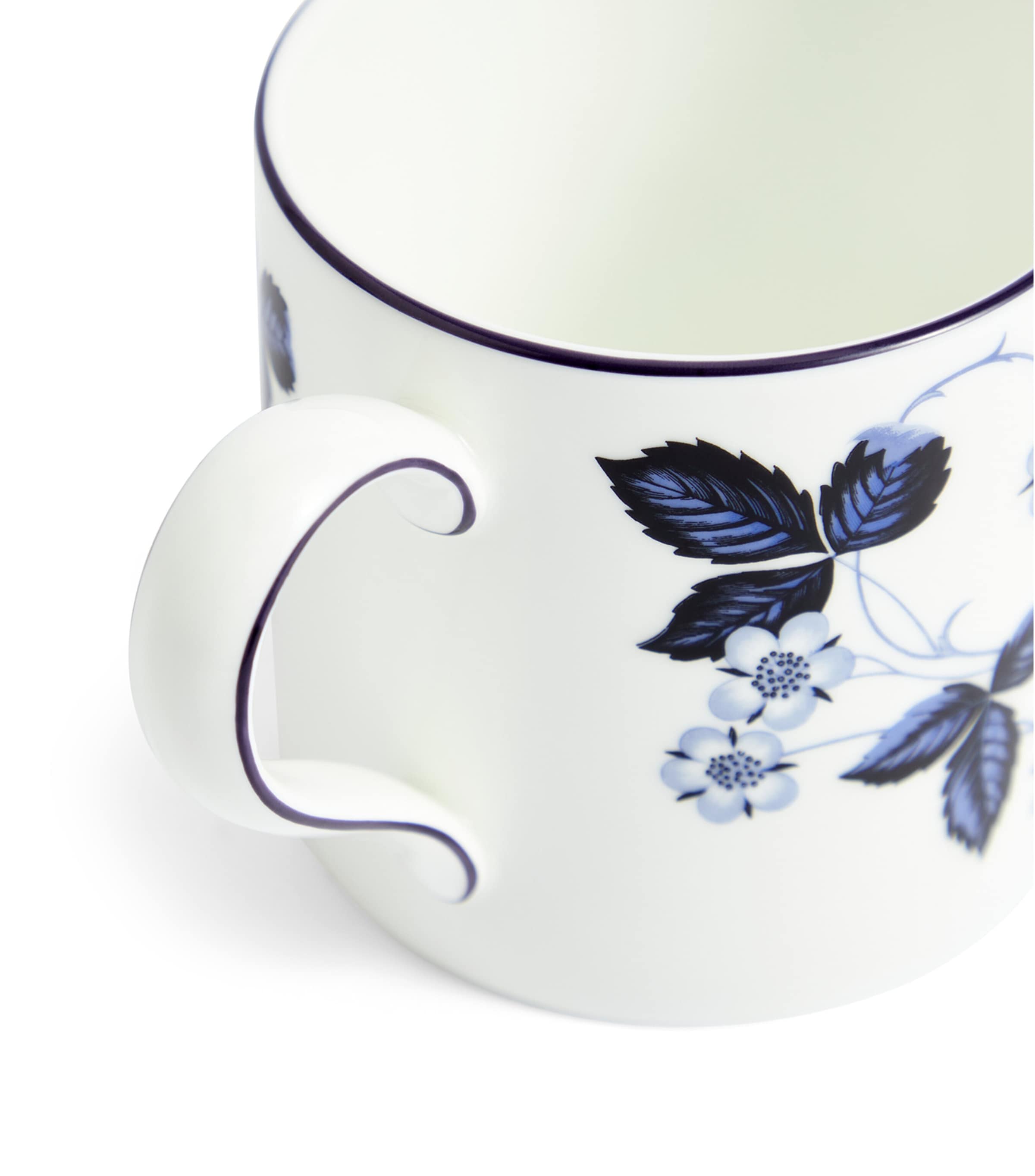 Wedgwood Wild Strawberry Inky Blue mug (British brand)
