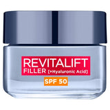 L'Oreal Paris Revitalift Filler SPF 50 Day Cream 50ml GOODS Superdrug   