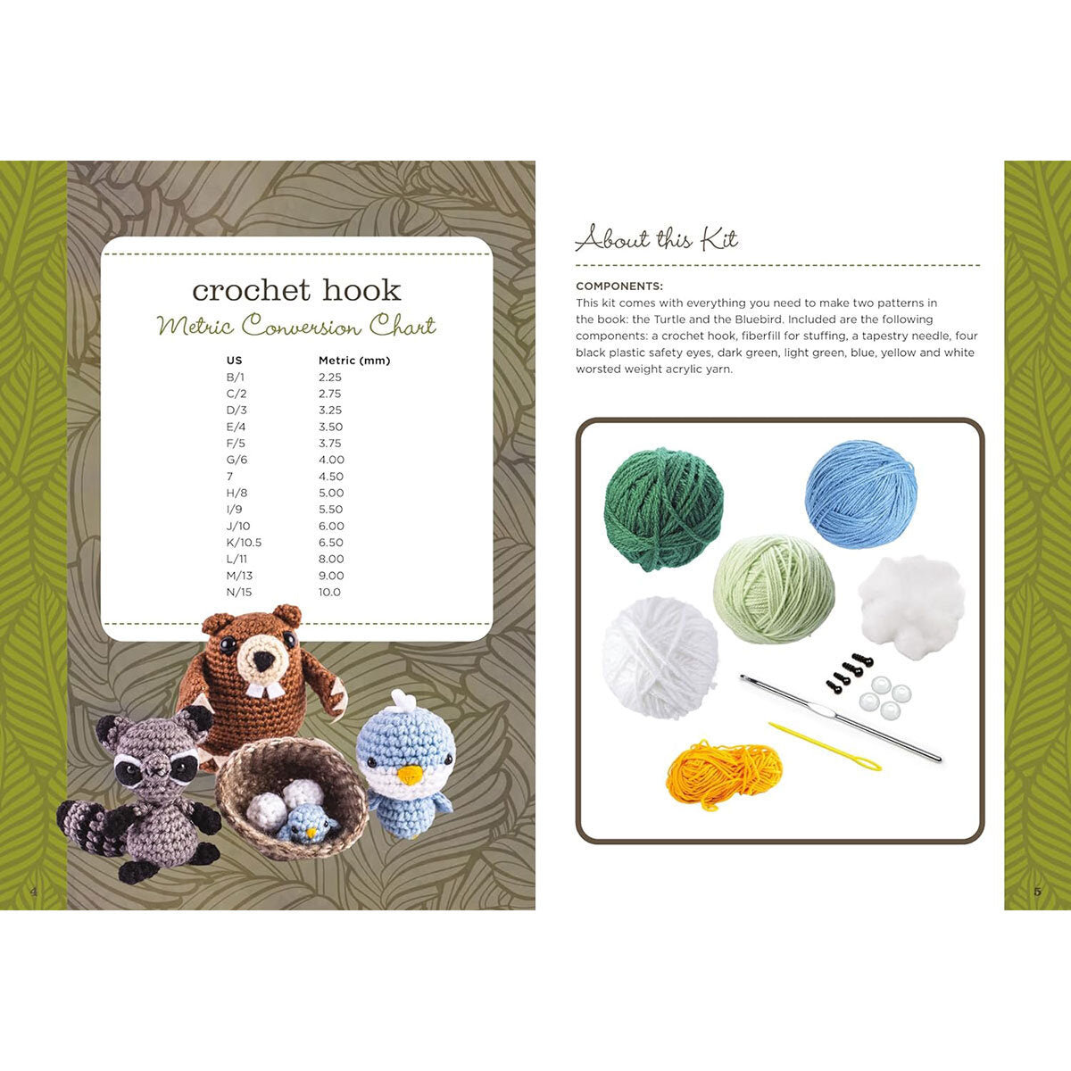 Woodland crochet kit by Kristen Rask - British product