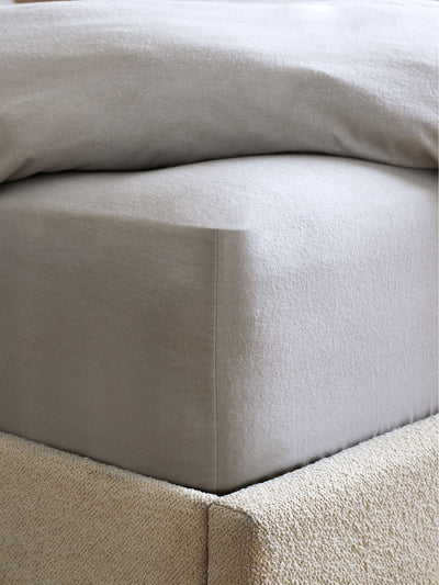 Prochain Drap-housse Profond Supersoft Coton Brossé Gris Argenté - Acheter en ligne sur McGrocer