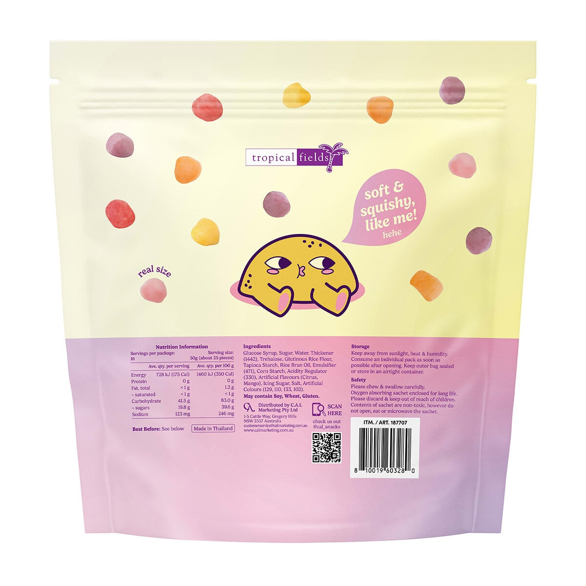 Tropical Fields Mini Mochi Gummies 800g, 16 x 50g GOODS Costco UK