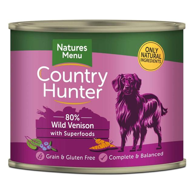 Natures Menu Country Hunter Venison Wet Dog Food Cans   6 x 600g GOODS M&S   