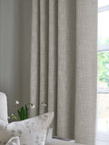 Textured eyelet blackout thermal curtains pair - UK version