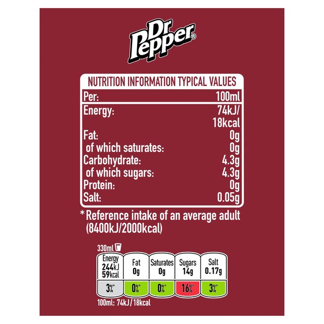 Dr Pepper   8 x 330ml GOODS M&S   