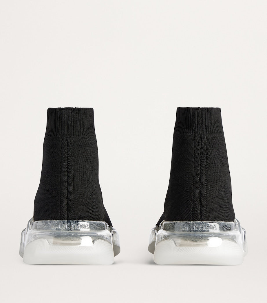 Knitted Sneakers with Ergonomic Sole and Lace-Up Fastening