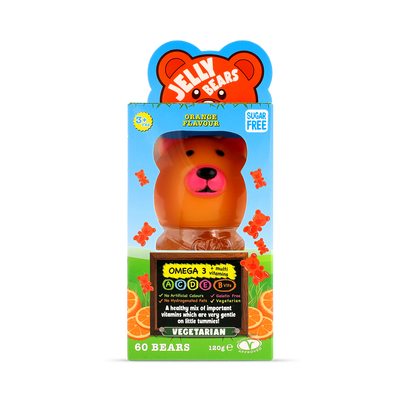 Holland & Barrett Jelly Bears Omega-3 Orange 120 Gummies- Buy online at McGrocer