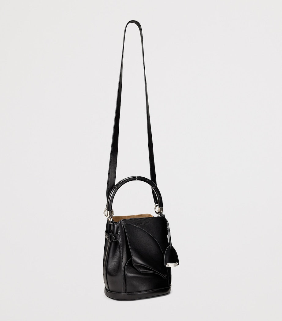 Ralph Lauren small leather floral bucket bag (British brand)