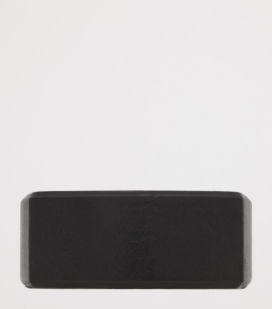 Saint Laurent leather cuff bracelet with gold-tone tip - British product