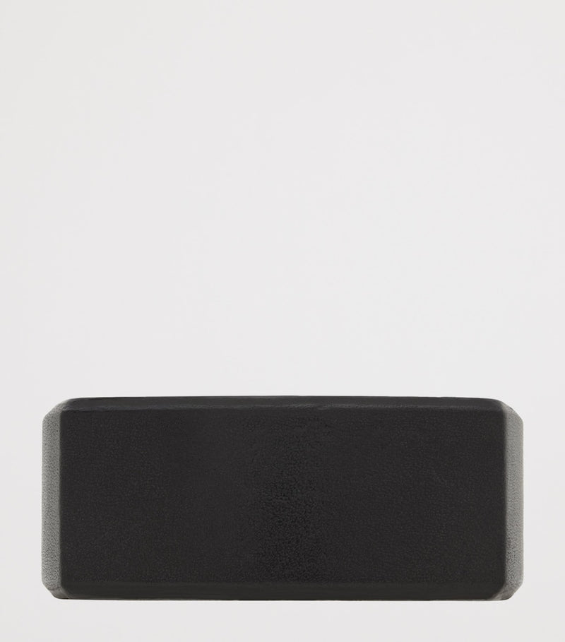 Saint Laurent leather cuff bracelet with gold-tone tip - British product