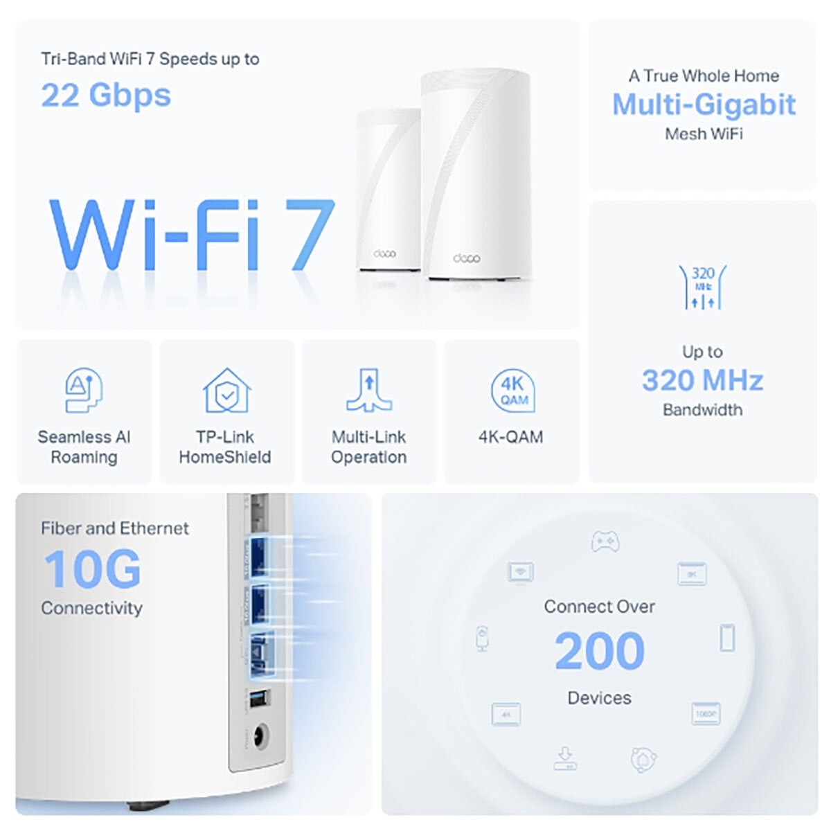 TP-Link Deco BE85 WiFi 7 mesh system 2-pack - British product
