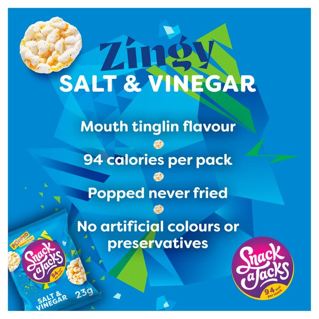 Snack a Jacks Salt & Vinegar Rice Cakes   23g GOODS M&S   