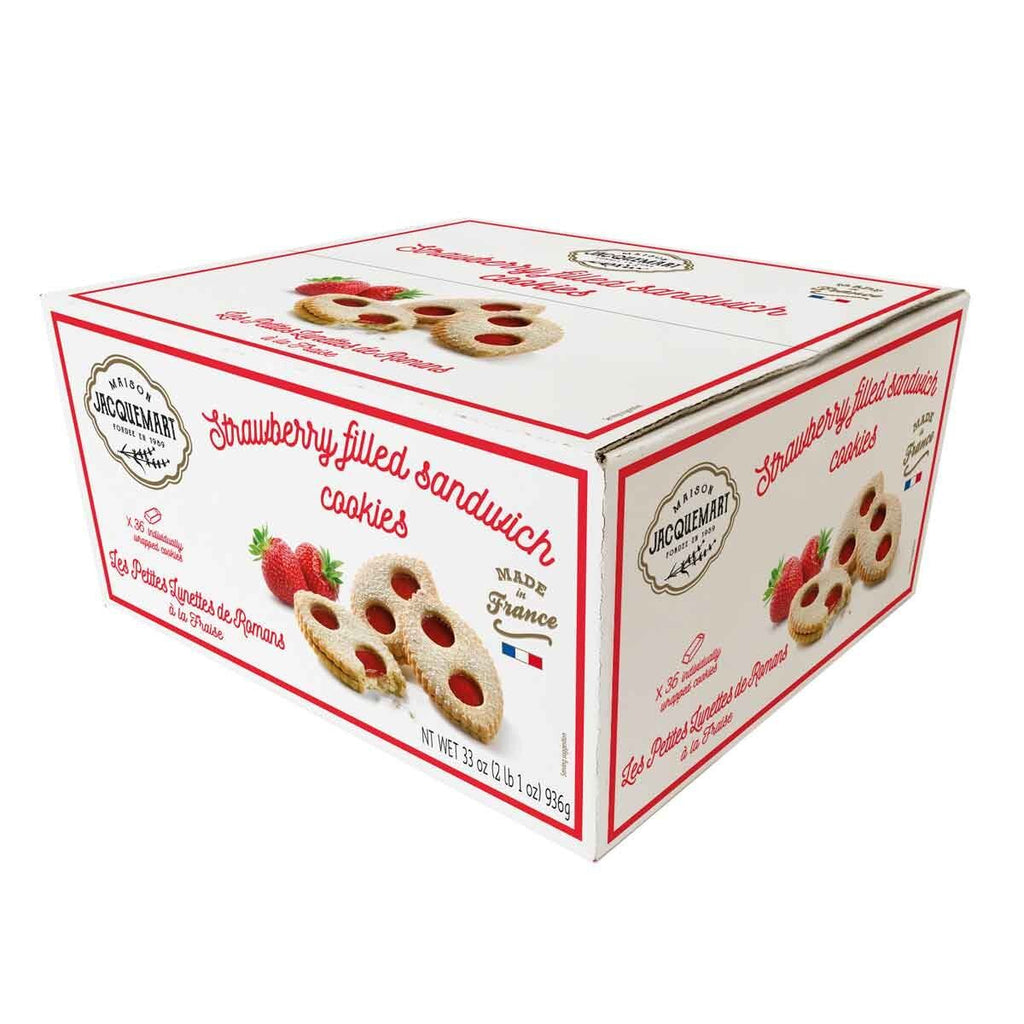 Maison Jacquemart Strawberry Filled Sandwich Cookies, 936g