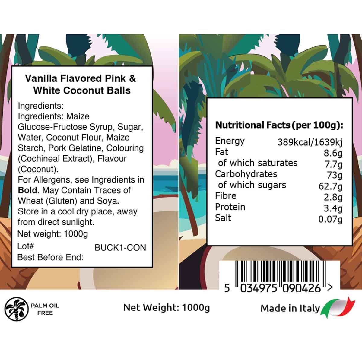 Mallow Tree Coconut Marshmallows 1kg , imported from the UK