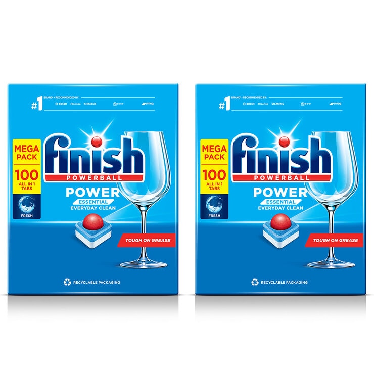Finish Power Essential Regular 2 x 100 Pack
