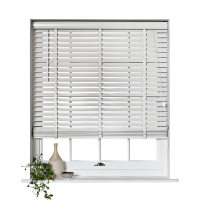 Argos Habitat Wooden White 50mm Slat Venetian Blind 60cm- Buy online at McGrocer