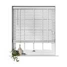 Habitat wooden white 50mm slat Venetian tape blind 180cm, UK version