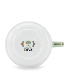 GINORI 1735 verde green porcelain teacup with 245ml capacity, UK version