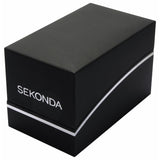 Sekonda men's dual time watch with blue dial 46mm - British product