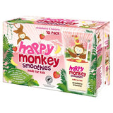 Happy Monkey Strawberry &amp; Banana Smoothies, 4 x 10 x 180ml