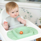 EasyTots EasyMat weaning plate in 5 colours - British product
