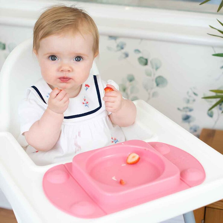 EasyTots EasyMat weaning plate in 5 colours - British product
