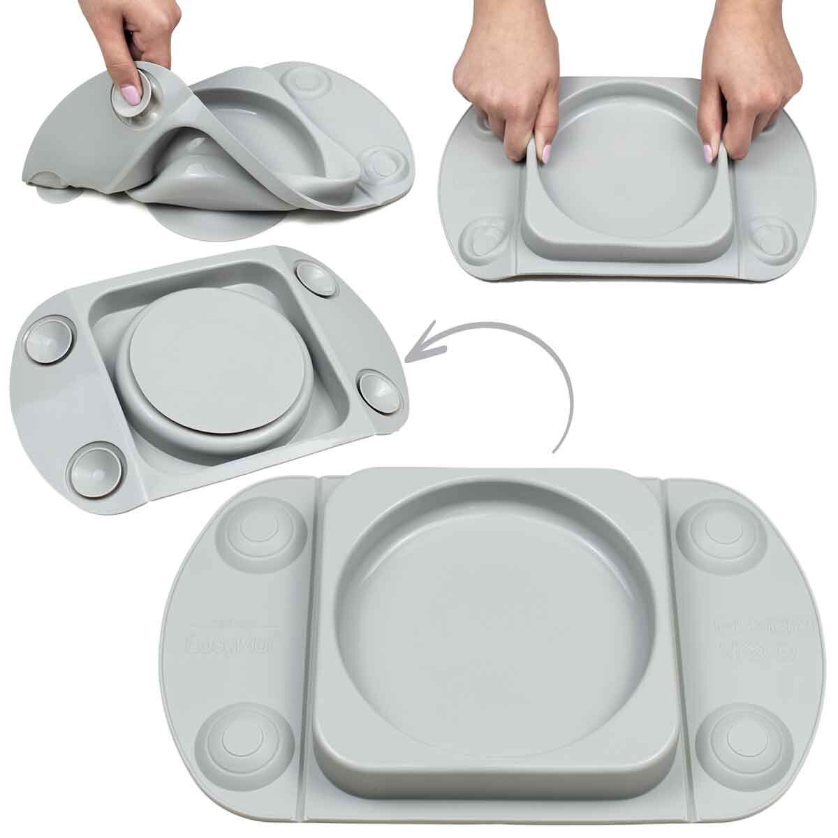 EasyTots EasyMat weaning plate in 5 colours - British product