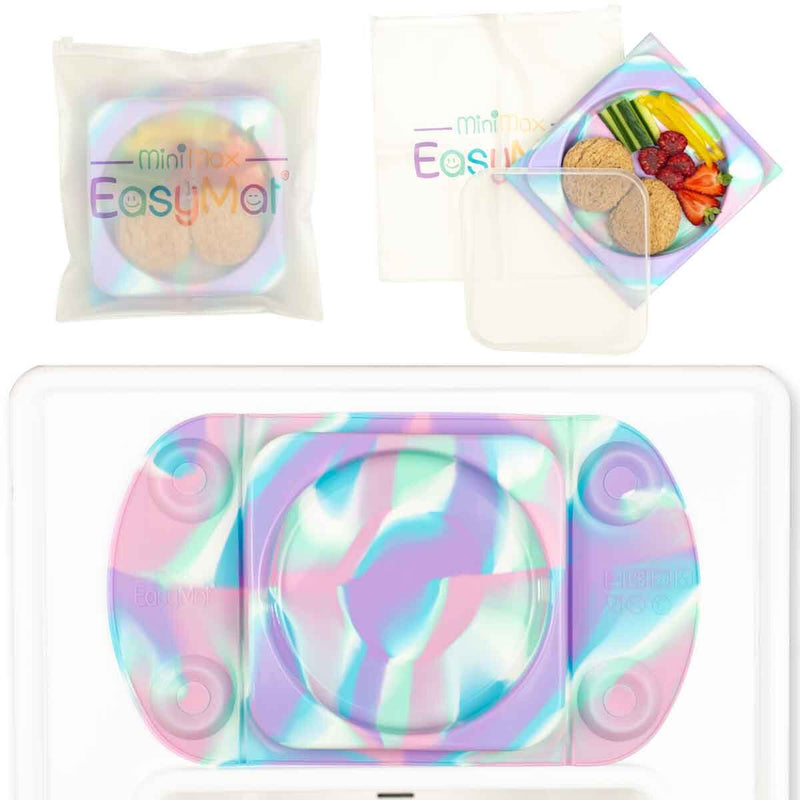 EasyTots EasyMat weaning plate in 5 colours - British product