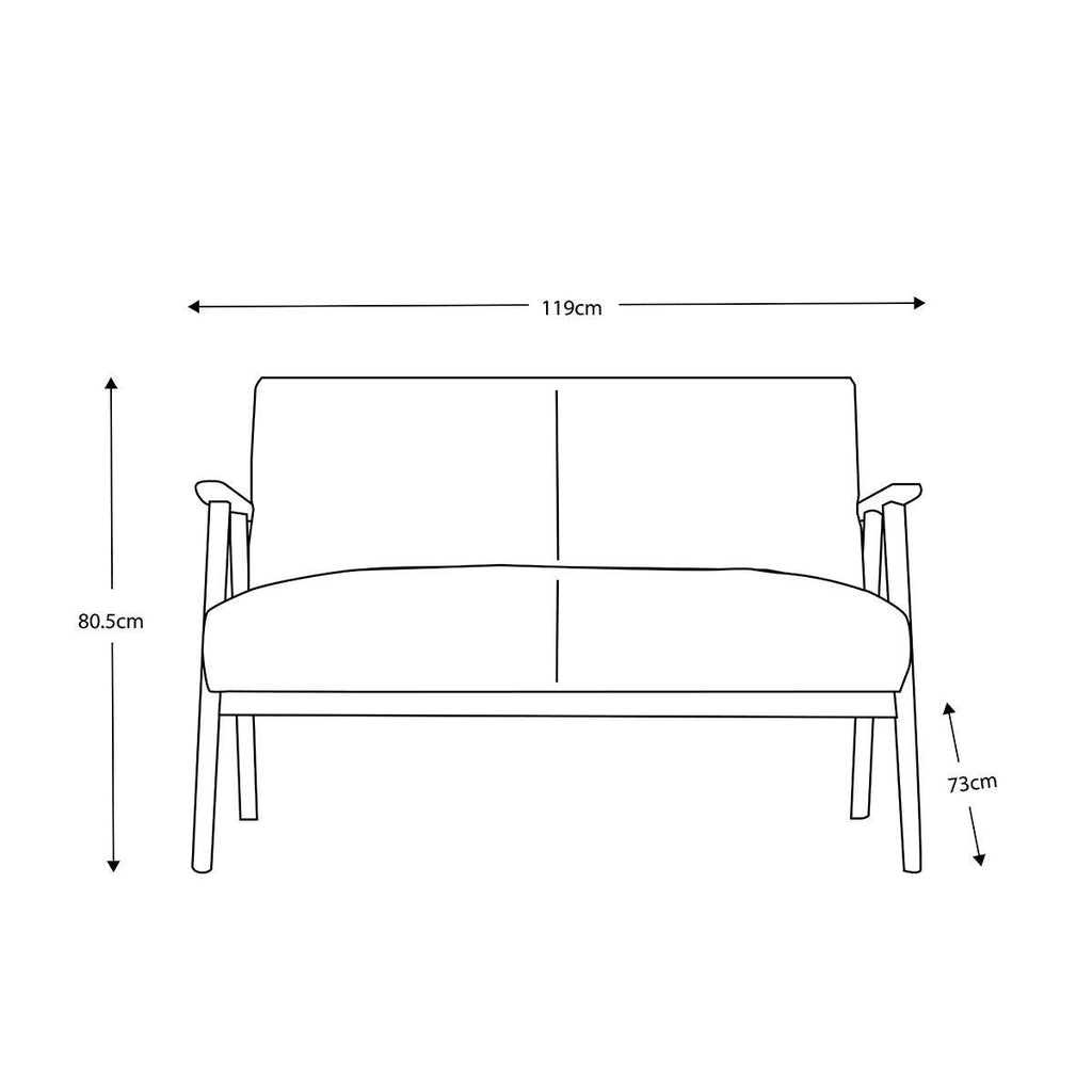 Gallery Neyland Natural Linen 2 Seater Sofa