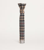 Barbour wool-cashmere tartan scarf 195cm x 30cm, imported from the UK