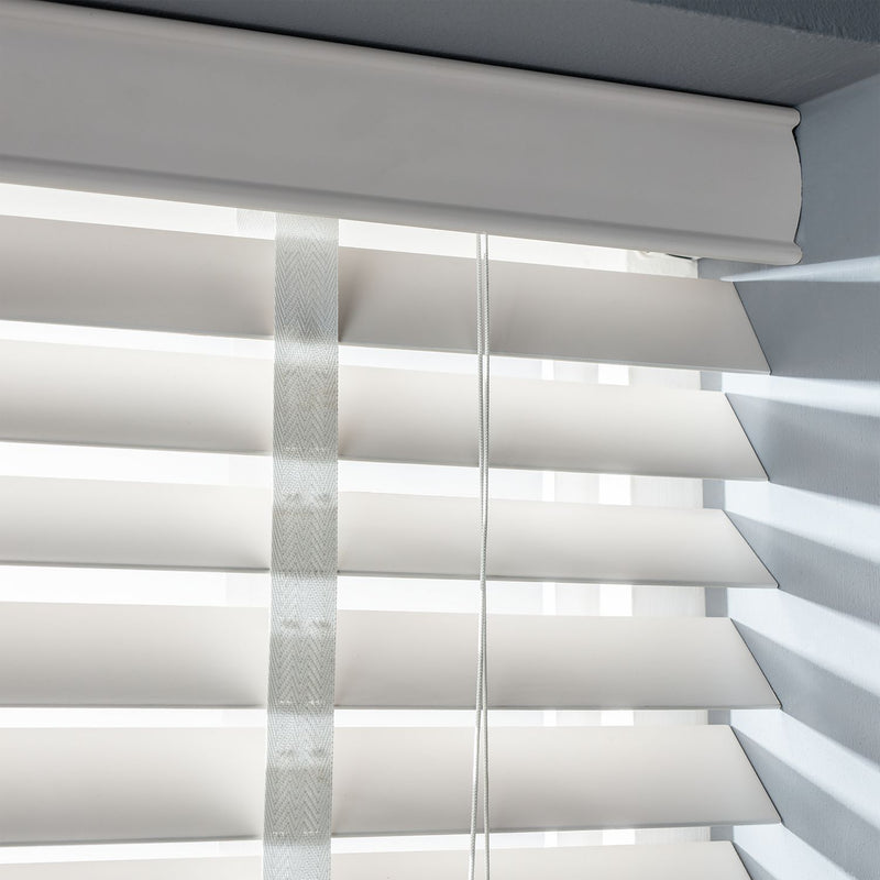 Habitat Wooden White 50mm Slat Venetian Tape Blind - 90cm