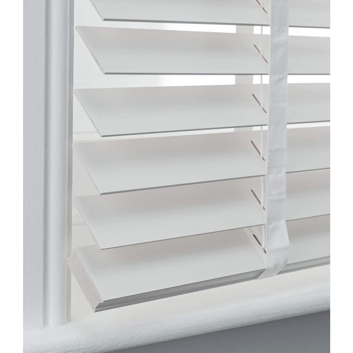 Habitat Wooden White 50mm Slat Venetian Tape Blind - 90cm