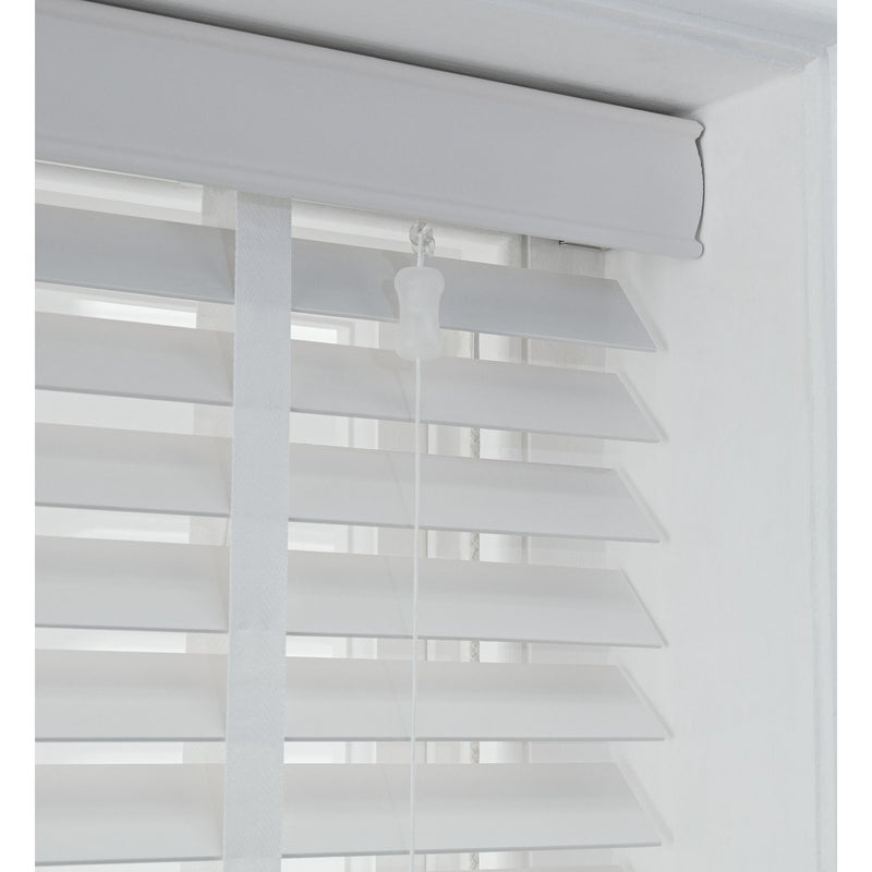 Habitat Wooden White 50mm Slat Venetian Tape Blind - 90cm