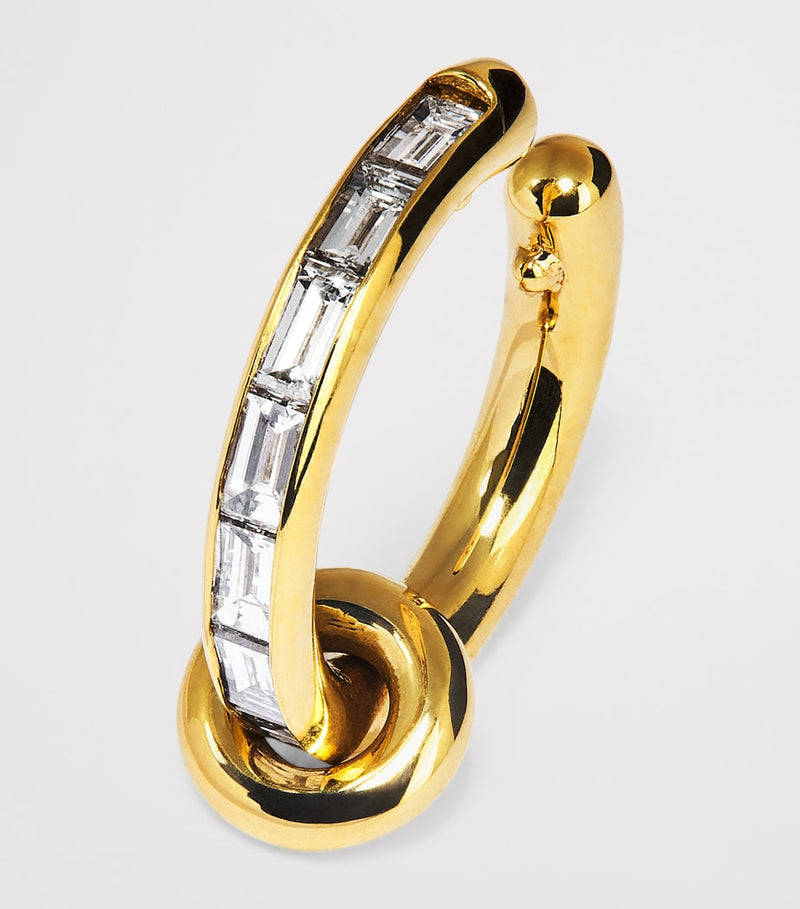 Spinelli Kilcollin yellow gold diamond ear cuff, imported from the UK