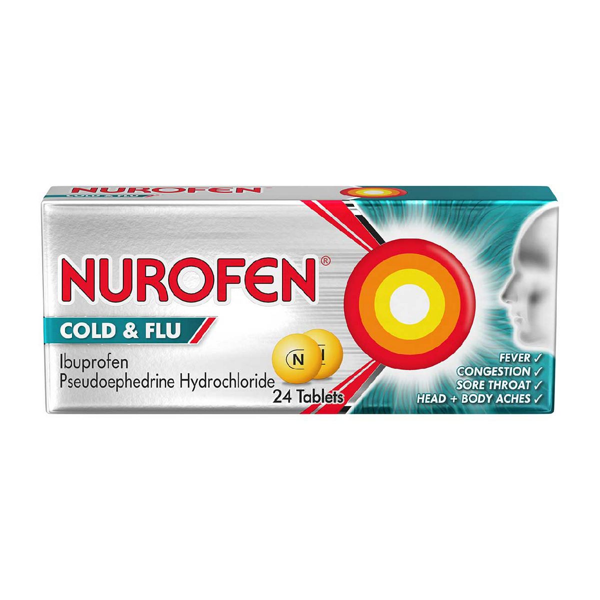 Nurofen Cold & Flu - 24 Tablets GOODS Boots   