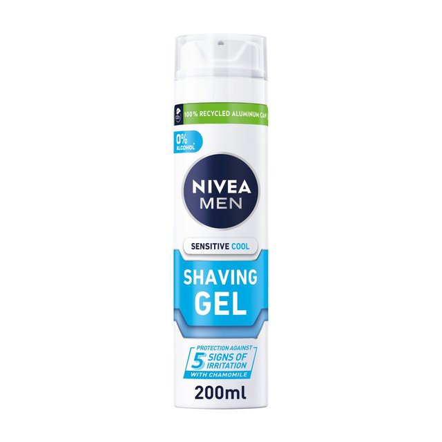 NIVEA MEN Sensitive Cooling Shaving Gel with 0 % Alcohol    200ml GOODS M&S   