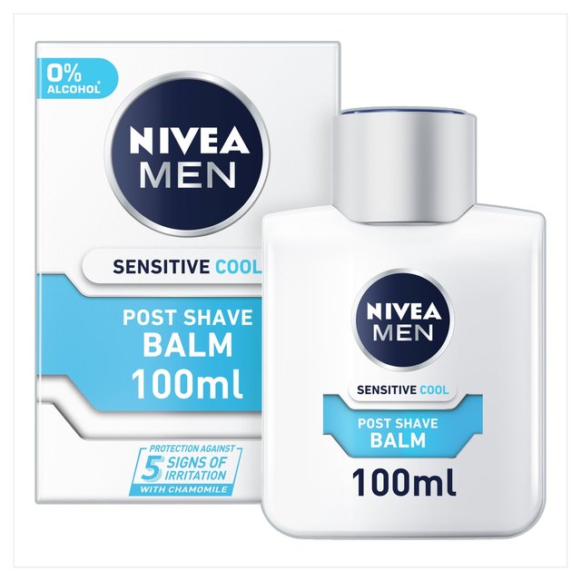 NIVEA MEN Sensitive Cooling Post Shave Balm with 0% Alcohol   100ml