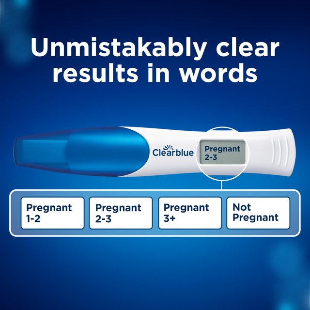 Clearblue Pregnancy Test Check & Date   2 per pack GOODS M&S   