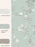 Laura Ashley Duck Egg Elderwood wallpaper 10m roll, imported from the UK