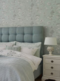 Laura Ashley Duck Egg Elderwood wallpaper 10m roll, imported from the UK
