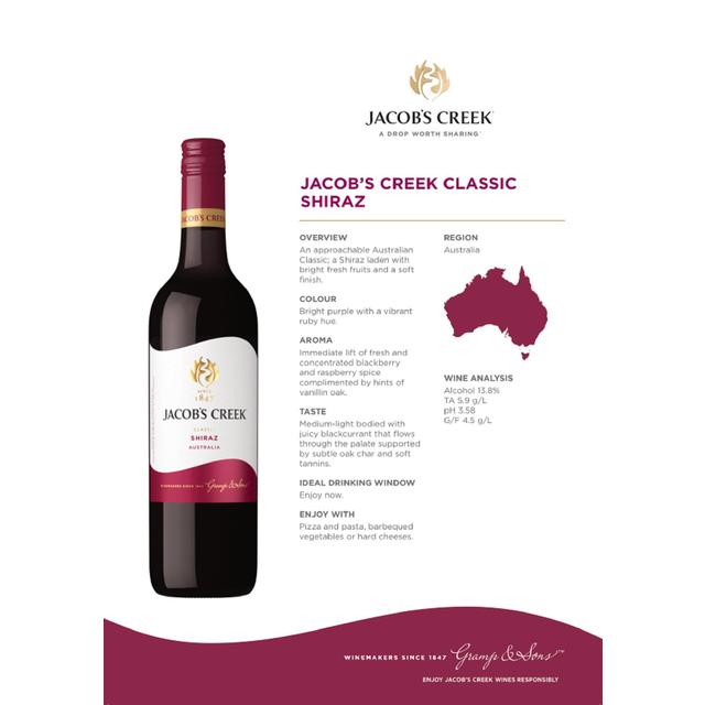 Jacob's Creek Shiraz   75cl GOODS M&S   