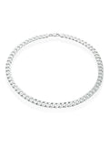 Sterling silver curb necklace 50cm (British brand)