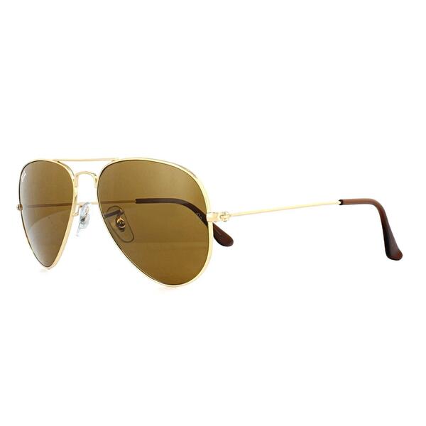 Ray-Ban Aviator 3025 gold sunglasses 55mm, imported from the UK