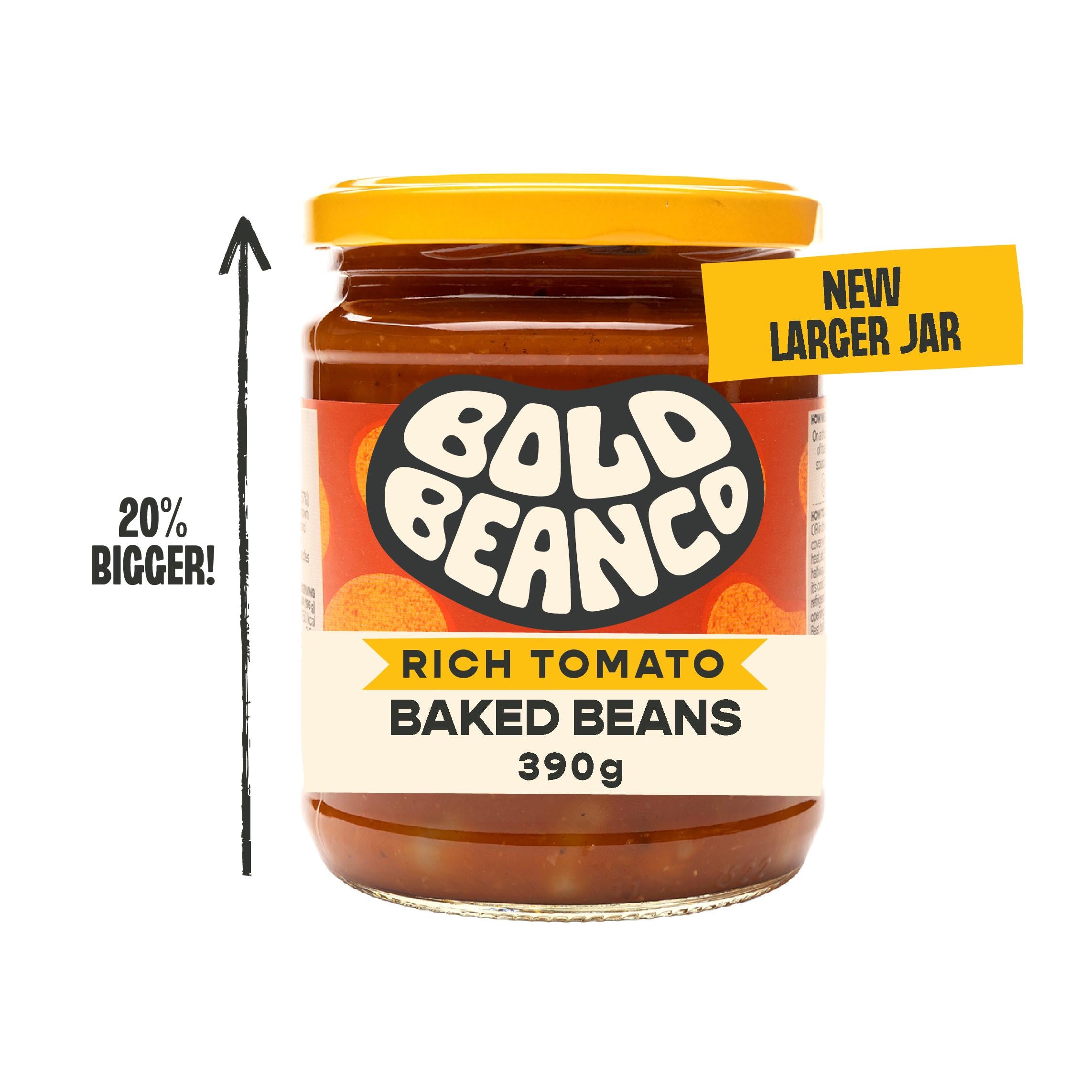 Bold Bean Co baked beans rich tomato 390g - British product